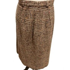 Vintage 1970's Tweedy Wool Skirt Preppy Casual Cottagecore Fall