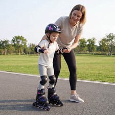 Kids  Inline Skates, 4 Sizes Adjustable Blade Roller for Boys Girls Ages 5-7