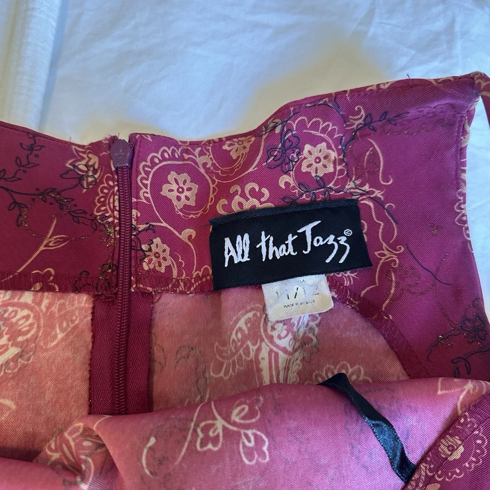 Minivestido vintage para mujer Y2K rosa cachemir All That Jazz, talla M Foto 3 de 4