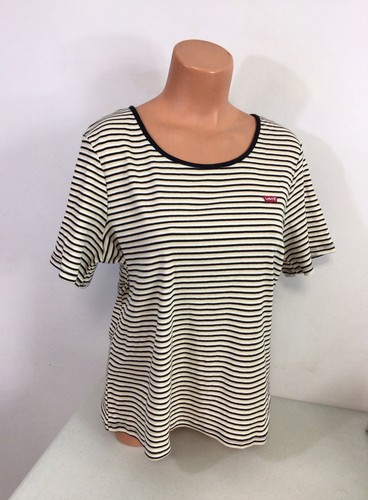 LEVIS Stripe Shirt Baby Tee Womens 2X