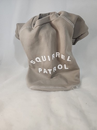 Dog Tshirt Size Small Squirrel Patrol Pull Over With Arm Holes 