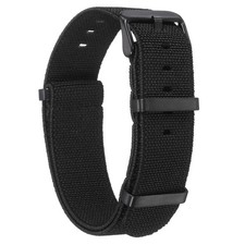 20mm Waterproof Elastic Nylon Watch Strap for Black