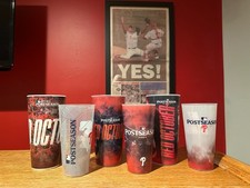 Philadelphia Phillies Red October/Postseason Stadium Souvenir Cups - Lot of 6