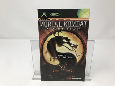 Mortal Kombat Deception - Microsoft Xbox - Instruction Manual Only -- French