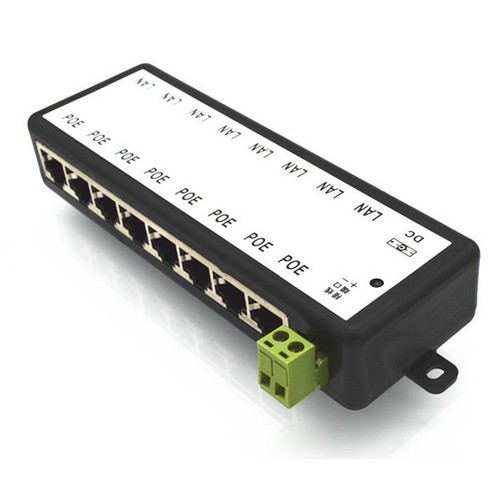 POE Injecteur 8 Ports PoE Alimentation Ethernet Alimentation pour CCTV POE K1507 - Photo 2/9