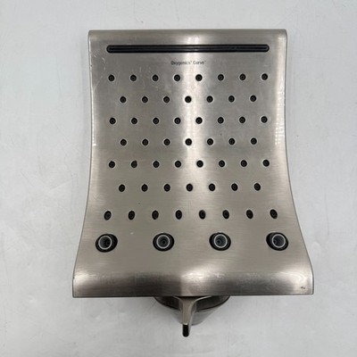Oxygenics Curve Rain Shower Head Brushed Nickel/Chrome Adjustable 5.8L /min.