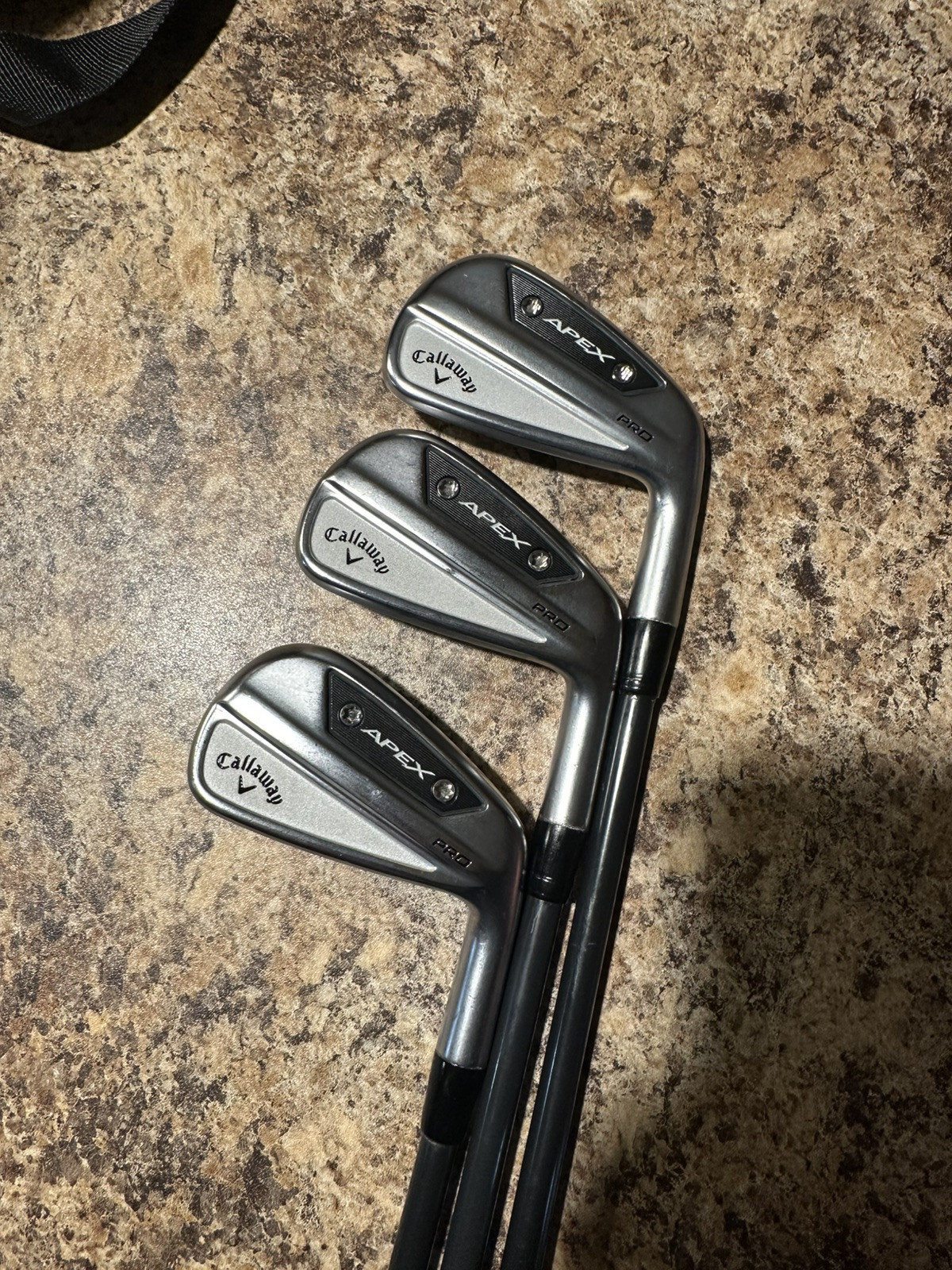 Callaway Apex Pro ‘24 Irons 4,5,6 Graphite Stiff Shafts