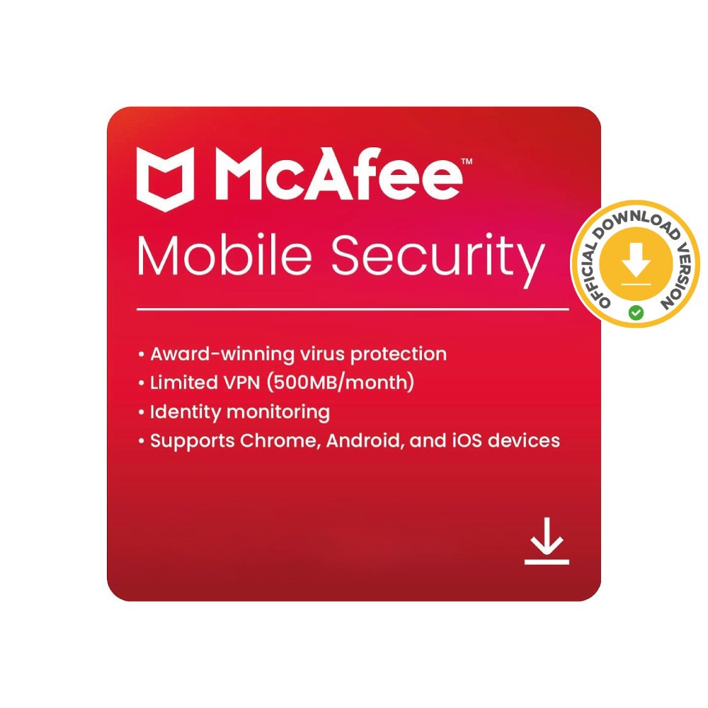 McAfee Mobile Security 2026 | 1 Year 1 iOS | Antivirus | Download
