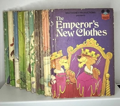 1970 s/1980 s Walt Disney Vintage Hardcover Books Original Story Set Of 9 Books