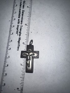 Unique Modernist Wood And Metal Cross Unmarked  As Is 