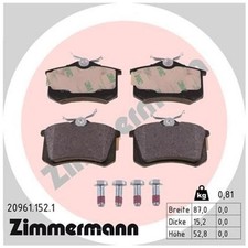 Satz Bremsbeläge Bremsklötze hinten für Audi A6 C5 4B5 Allroad 4BH | 24418274