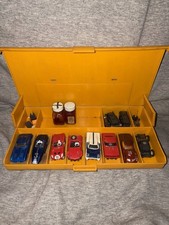 Aurora 1970's Slot Car Large Lot w/ Orange Case  Extra Parts Chassis READ