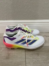 Men 10 Adidas Baseball Cleats Adizero Impact TPU White IH3477 New