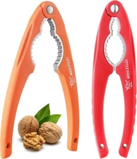 2PCS NutCracker, Little Cook Stainless Steel Nut Crackers for All Nuts, Nutcrack