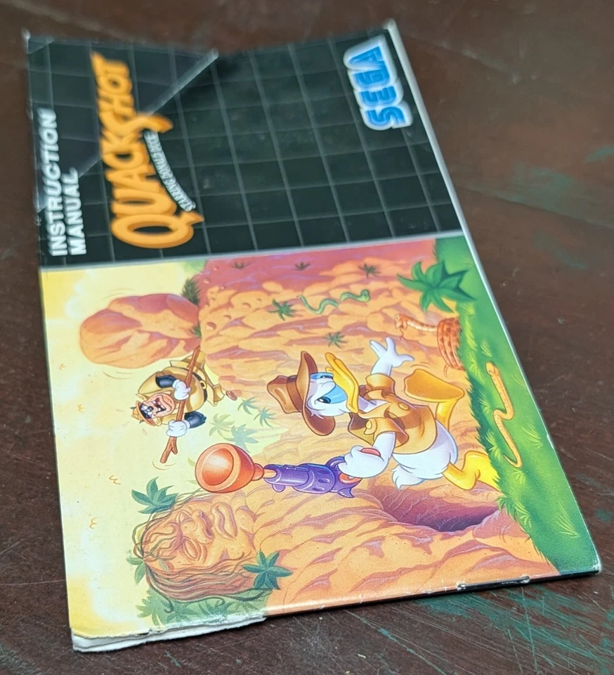 Original Sega Quackshot Megadrive Pal Version *MANUAL ONLY* - Image 3 of 4