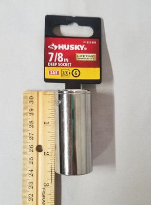 #ad HUSKY 7 8quot; Inch SAE Deep Socket 6 Point 3 8quot; Inch Drive BRAND NEW 631610 $3.99