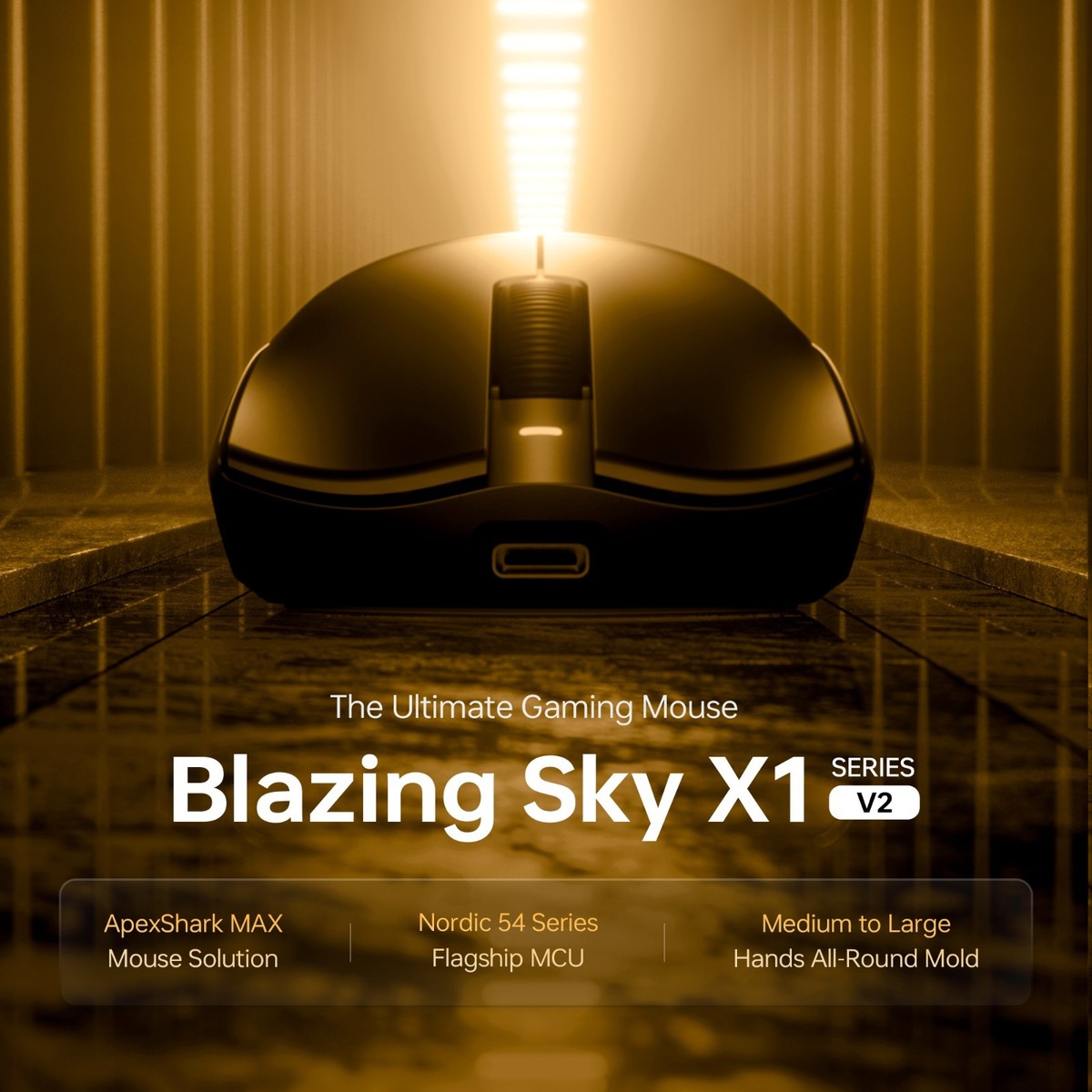 ATK Blazing Sky X1 V2 Wireless Gaming Mouse 8KHz 54g PAW3950 Ultra
