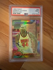 1993 FINEST #80 DERRICK COLEMAN REFRACTOR PSA MINT 9
