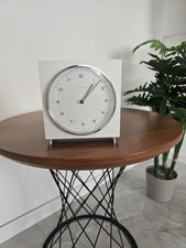 Tischuhr Junghans, Funk,  Max Bill, Kasimir, weiß