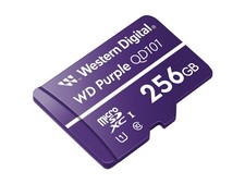 WD Purple Surveillance microSD XC Class 10 UHS 1 Micro SD WDD256G1P0C-85AEL0
