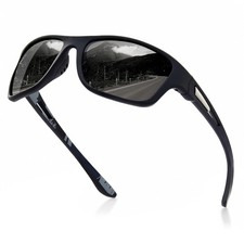 Polarized Sports Sunglasses for Men: UV400 Protection Glasses Womens Wrap Aro...