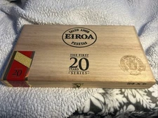 Eiroa The First 20 Years 54 x 6 Empty Wood Cigar Box 12.75" x 7.25" x 1.5"