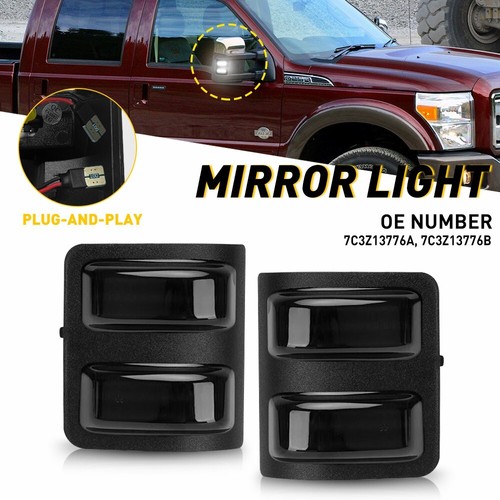 Chrome Mirror Covers For 2008-2016 Ford Super Duty F250 / F350 / F450 – With Turn Signal Hole – Razer Auto