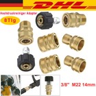 8Tlg Hochdruckreiniger Adapter Set 5000PSI M22 3/8 Zoll Schnellkupplung M22 14mm