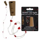 Flaschenkorken Lichterkette mit 5 Herz LED für Dekolicht in Flaschen, ca. 48cm