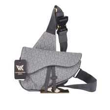 DIOR Saddle Oblique Jacquard Ruthenium Limitiert Luxus Satteltasche OP: 3200 €