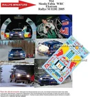 DECALS 1/18 REF 0914 SKODA FABIA EKSTROM SWEDISH RALLY 2005 WRC RALLY SUEDE
