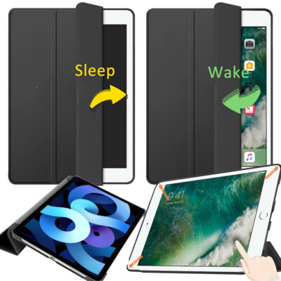 For iPad 7th 8th 9th 10th 11th (A16) Gen Flip Stand Case Cover Auto Wake/Sleep