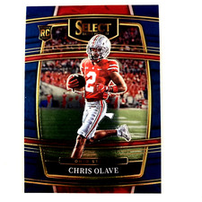 Chris Olave 2022 Panini Select Draft Picks Blue Rookie Card #5 Ohio State. rookie card picture