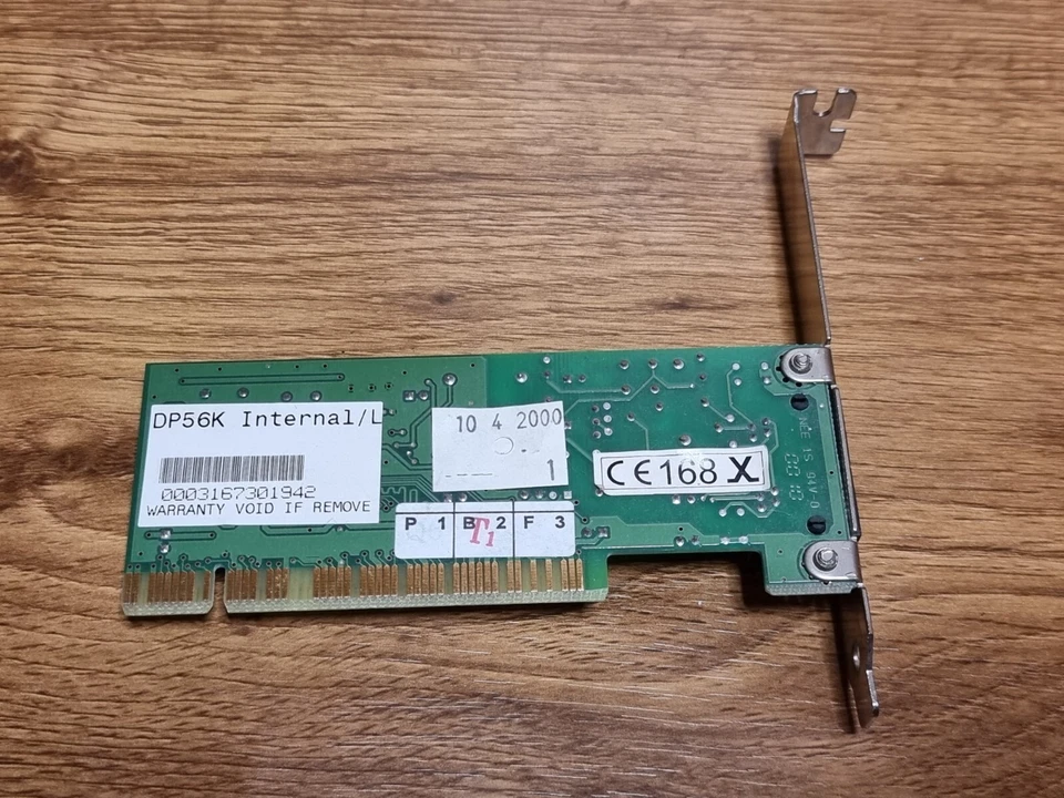 VINTAGE PCI MODEM CARD - DP56K INTERNAL, 94V-0, MICROCOM, LUCENT 1646T00 - Image 3 of 4