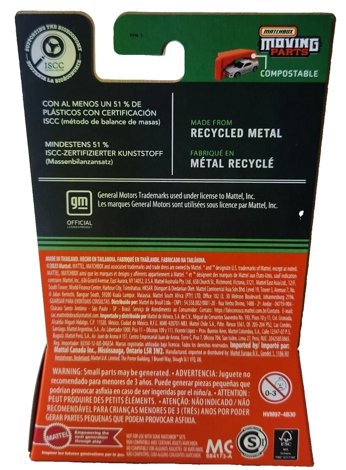 Camión GMC Hummer EV 2024 Matchbox piezas móviles azul Foto 3 de 4