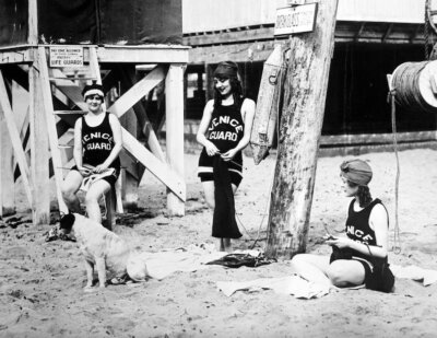 Historical Venice Beach Female Lifeguards 1915 Photo Print 8 X 10