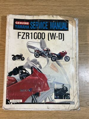 YAMAHA FZR1000 (W-D) FACTORY SERVICE / REPAIR MANUAL LIT-11616-FZ-01  OEM