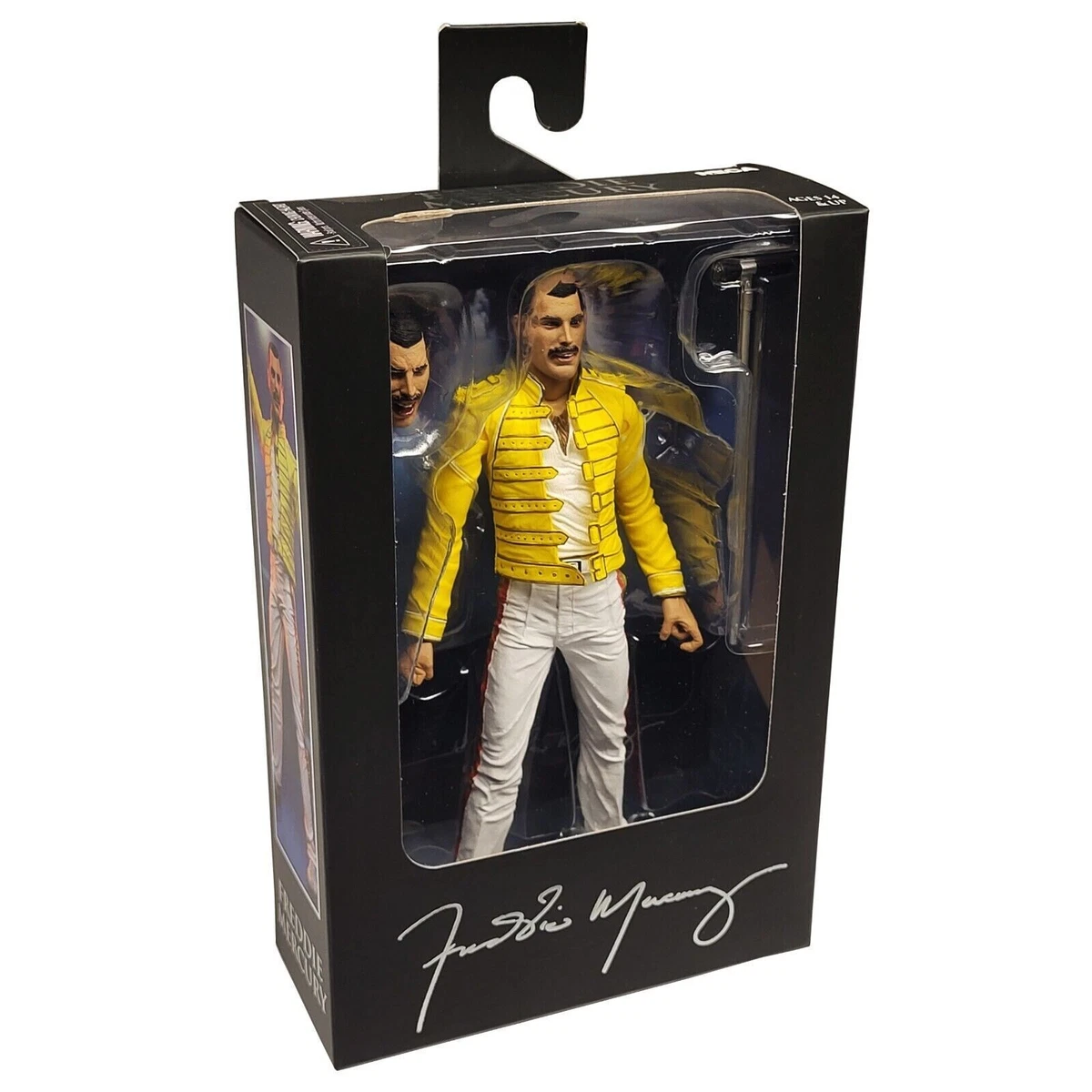 Neca Queen Freddie Mercury Yellow Jacket Magic Tour 1986 Action