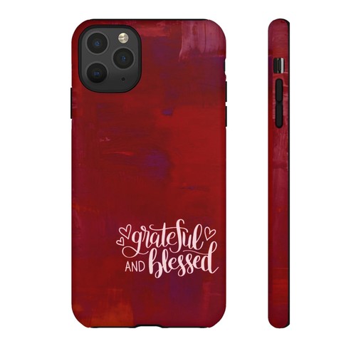 Red Tough Cases For iPhone, Galaxy, Pixel Grateful and Blessed - Picture 118 of 251