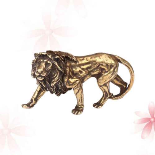 1 pièce pendentif design lion porte-clés décoration cuivre massif ornement - Photo 1 sur 12
