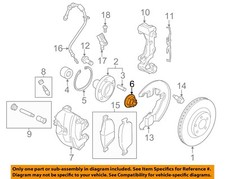 FORD OEM 14-18 Focus Front Suspension Brake Components-Axle Nut AV6Z3B477A