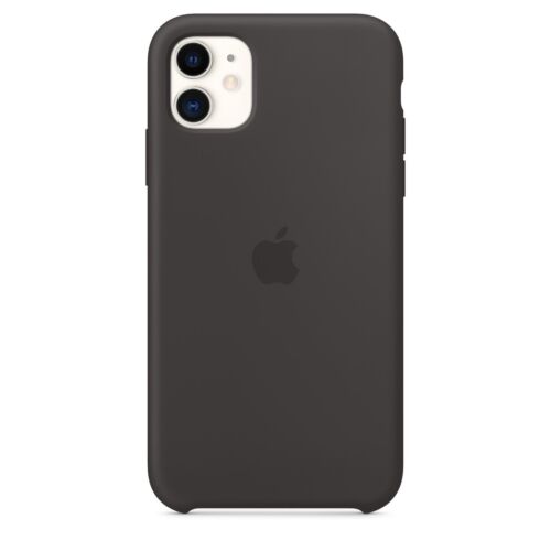 Apple coque en silicone pour Apple iPhone 11 - Noir - Imagen 1 de 2