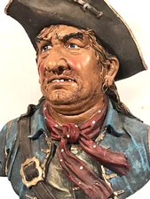 Pirate Sculpture 8.25"H X 8" W  Buccaneer Statue Bust Figurine Young's Inc.