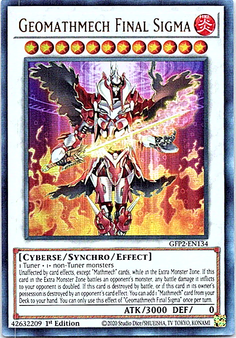 Geomathmech Final Sigma GFP2-EN134 Yu-Gi-Oh! 1st Edition Near Mint | eBay
