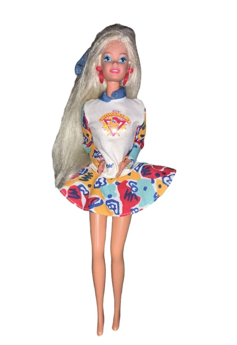 Barbie Doll Kraft Cheese Treasures Cheesasaurus Rex Girl Blonde 1996