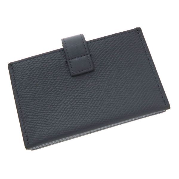 Celine Accordion Card Holder Case Gray Leather Width11cm Height