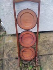 Antique Folding Wooden Cake Stand Wotnot Furniture