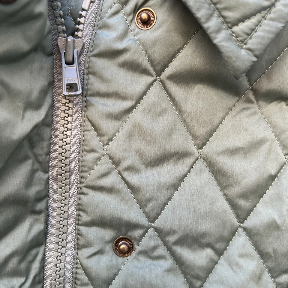 Abrigo Chaqueta Brooks Brothers Talla 2 Diamante Acolchado Forrado a Cuadros Nova BC Foto 3 de 4