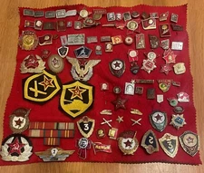 Russia Large Collection 90x Medals Orders Pins Needles Several Better W064