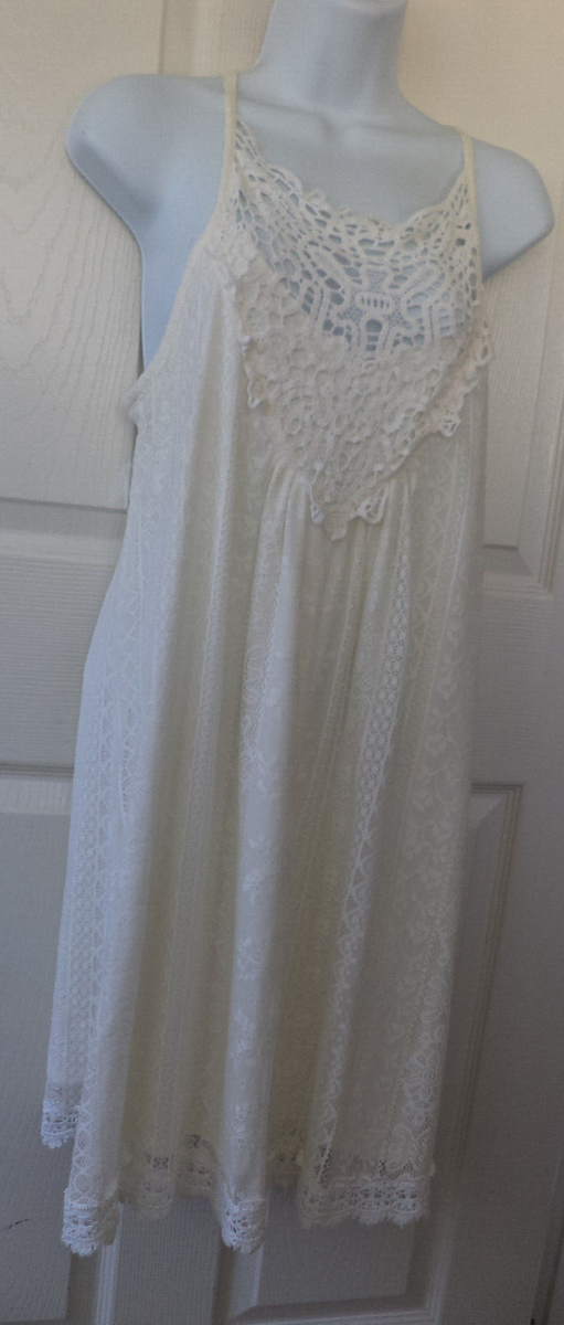 Xhilaration Women's Sun Dress Lace Overlay Crochet White Juniors Size M | eBay Xhilaration Women's Sun Dress Lace Overlay Crochet White Juniors Size M | eBay